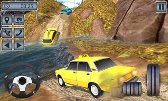 Real Taxi Mountain Climb 3D - Taxi Driving Game ポスター