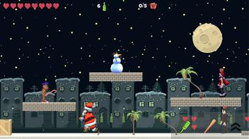 BadSanta platformer game capture d'écran 1