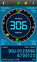 برنامه‌نما Digital Field Compass Plus عکس از صفحه