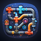 Space Pipes Connect Puzzle أيقونة