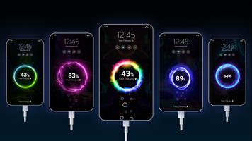 Charging Animation neon themes Ekran Görüntüsü 1