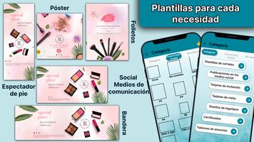 Creador de carteles y folletos captura de pantalla 1