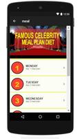 FAMOUS CELEBRITY MEAL DIET PLAN capture d'écran 1