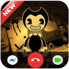 Fake call video and Chat from Bendy أيقونة