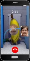 Banana Cat is Calling You الملصق