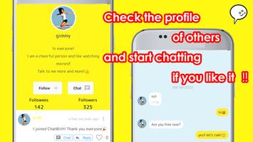 Anonymous Chat Rooms, Meet New People - "ChatWith" スクリーンショット 1