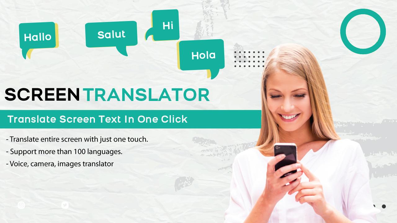 Chat переводчик. Screen Translator.