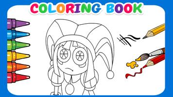 Coloring Book Circus Affiche