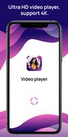 HD X Video Player الملصق