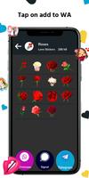 Romantic WhatsUp Stickers اسکرین شاٹ 3