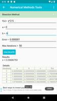 Numerical Methods Tools تصوير الشاشة 1