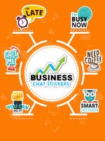 Business Chats Stickers پوسٹر