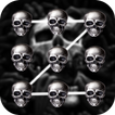 Skull 3D Pattern Lock Screen