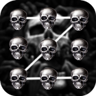 Skull 3D Pattern Lock Screen simgesi