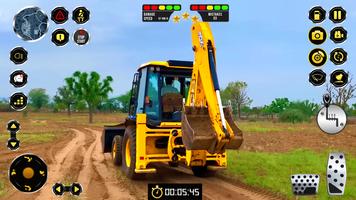 мега стройка 3D: jcb игра постер