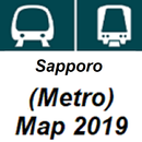 Sapporo Subway MRT (Metro) system map 2019 APK
