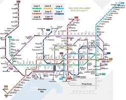 Shenzhen Subway MRT (Metro) system map 2019 capture d'écran 1