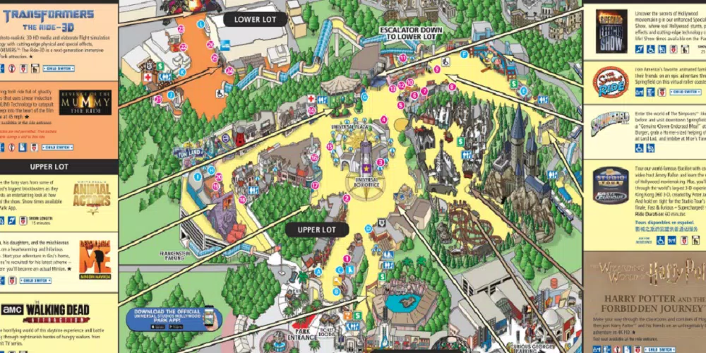 Universal Studios Hollywood Map 2019 Universal Studios Hollywood Park Map 2019 For Android - Apk Download
