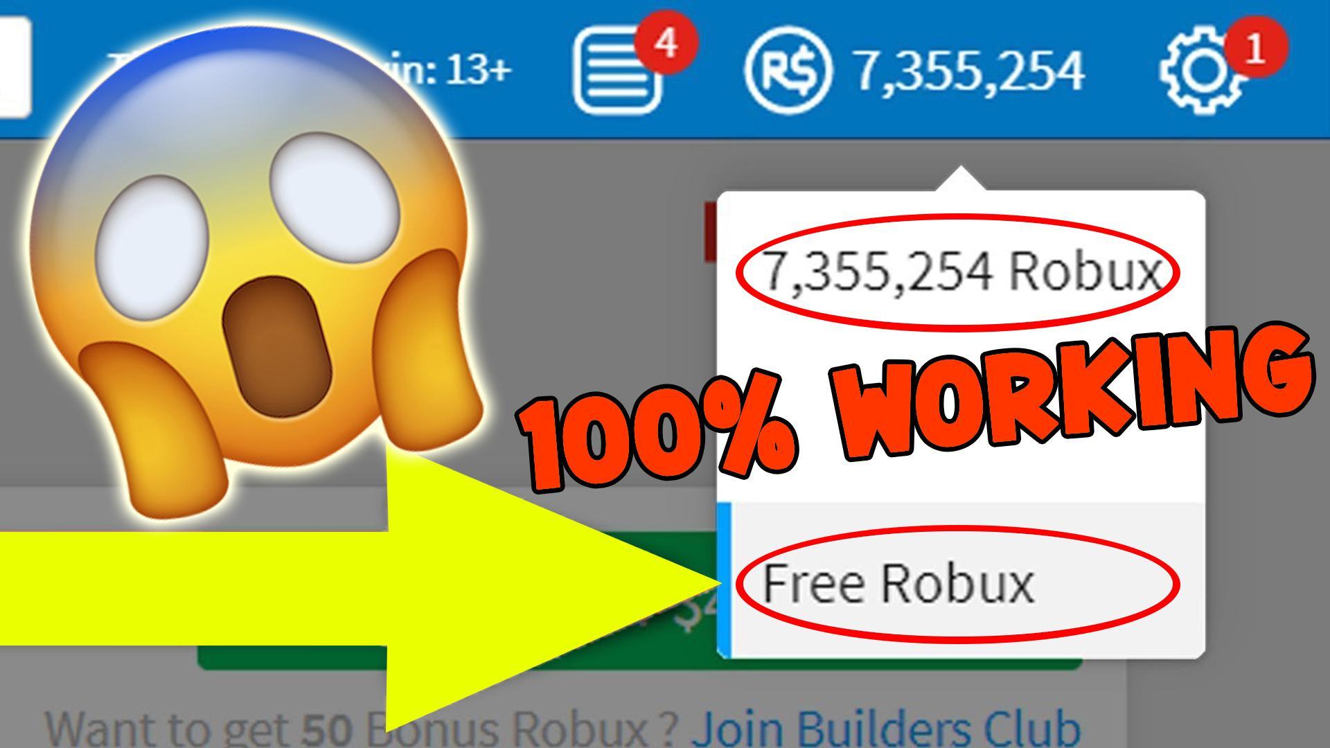 Legit Way To Get Robux Over 100m Free Robux For Android Apk