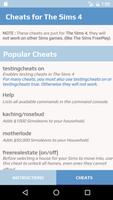 Cheats for The Sims 4 screenshot 1