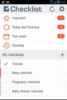 Baby checklist Plakat