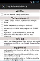 Poster Checklist multirotor