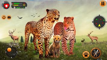Cheetah Family Sim Jeu 3D Affiche