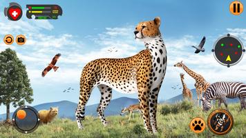 Cheetah Family Sim 3D Game ảnh chụp màn hình 1
