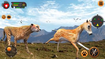 Cheetah Family Sim Jeu 3D capture d'écran 3