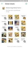 Cheems Doge Stickers capture d'écran 1