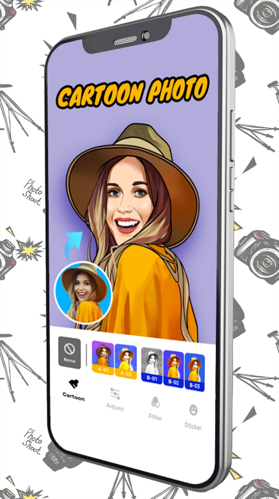 Face Cartoon App - Video Editor & Selfie Effects APK for Android Download