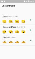 پوستر Cheese and Taco Stickers
