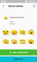 برنامه‌نما Cheese and Taco Stickers عکس از صفحه