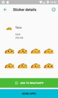 برنامه‌نما Cheese and Taco Stickers عکس از صفحه