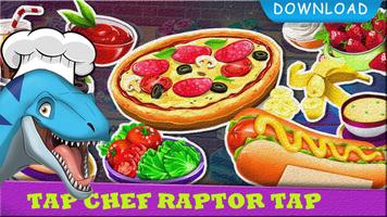 Raptor  Chef Indo Burger Jurassic cooking Affiche
