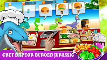 Raptor  Chef Indo Burger Jurassic cooking capture d'écran 1