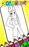 chef pigster nabnab 3 coloring Affiche