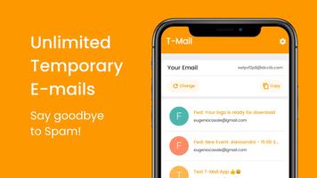 T-Mail : Temporary E-mail ảnh chụp màn hình 3