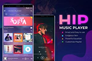 HIP Music Player: Free Mp3 Player - Audio Beats Affiche