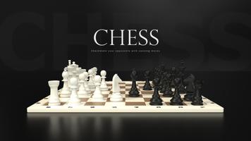 チェス対戦: Chess初心者でもできる古典的なボードゲーム ポスター