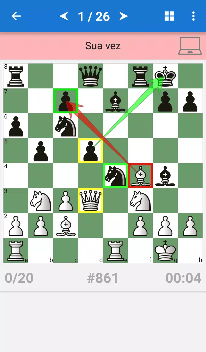 MATE EM 1 LANCE - CHESS PUZZLES - RESOLVA ESSE PROBLEMA DE XADREZ HOJE! 