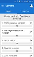 Chess Tactics in Caro-Kann captura de pantalla 1
