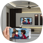 Screen Mirroring With TV, Video Casting With Guide Zeichen