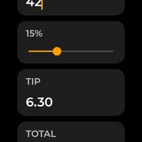 Tip Calculator — Wear OS Screenshot 3