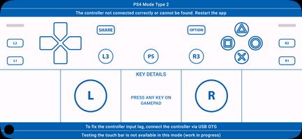 برنامه‌نما PS4 controller Tester عکس از صفحه