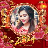 Chinese new year frame 2024 icône