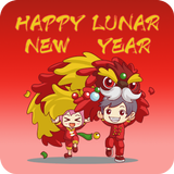 Chinese Lunar Year Sticker for WhatsApp Messenger أيقونة