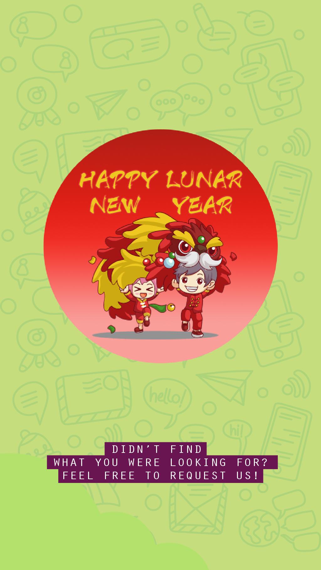 Chinese Lunar Year Sticker For Whatsapp Messenger For Android