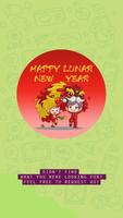 Chinese Lunar Year Sticker for WhatsApp Messenger Plakat