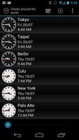 Clocks around the world पोस्टर